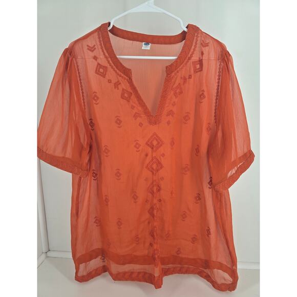 Womens XL blouse bundle colorful boho casual lot of 4 - Picture 4 of 4